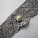 Grey Bridal Garter - Special 20% Off - Lace In 6..