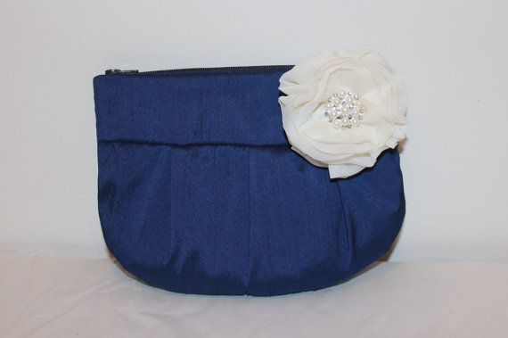 Wedding / Bridal / Bridesmaid Clutch / Wristlet Clutch - Royal Blue Clutch Purse - Perfect Bridesmaid Gift